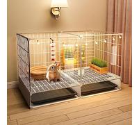 Cage pour Lapin, Enclos Chien Interieur, Enclos Lapin Clôture De Jardin En Fil Métallique Portable pour Intérieur et Extérieur, Hd pour Lapins, Hamsters, Hérissons, Furets, Petits Animaux De Compagnie