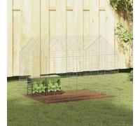 Cage pour lapins Argent Acier galvanisé Enclos animaux extérieure Lapin vidaXL v