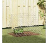 vidaXL Cage pour lapins 215 x 100 x 85 cm argent acier galvanisé