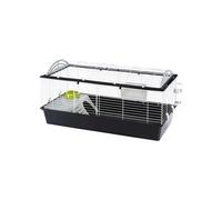 Cage pour Lapins CASITA 120, Cochons d'inde Petits Animaux, Toit Arrondi Ouvrable, avec Accessoires