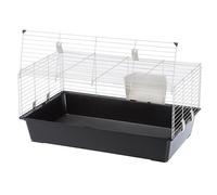 Cage pour lapins grand espace - Ferplast - Rabbit 100 EL - Noir - Petit - A monter soi-même