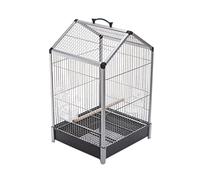Cage pour Oiseaux. Bird Cages Parrot Bird Cage Stainless Steel Birdcages Large Metal Bird House Carrier Outdoor Balcony Flight Cage Easy to Carry(Style 2)