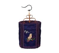 Cage pour Oiseaux. Bird Cages Round Bird Carriers Small Size Birds Flight Hanging Birdcage Retro Flight Cage Abs Flat-Top Bird Cages(B2)