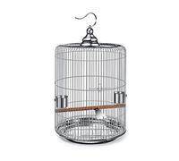 Cage pour Oiseaux. Bird Cages Round Birdcages Wall Hanging Bird Carriers Vintage Style Metal Flight Cage Portable Outdoor Bird(1pcs)