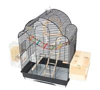 Cage pour Oiseaux. Bird Cages Vintage Birdcages Large Metal Bird House Luxury Large Bird Cage Wrought Iron Birdcage Outdoor Bird House Carrier(Black D)