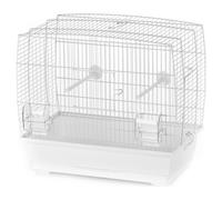 Cage Pour Oiseaux Duvo+ Natalia 2 Blanche 46x28x42cm Pour Canaris & Perroquets