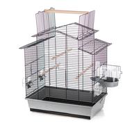 Cage pour oiseaux Duvoplus Iza 3 Gris 58x38x65 cm