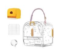 Cage pour oiseaux - Large cage à oiseaux - Shotet Nest Habitat avec plateau léger - Accessoire d'alimentation portable pour oiseaux - Habitat pour cockatiels Brudel Lovebirds