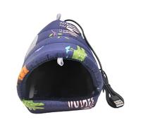Cage pour oiseaux - Lit chaud doux avec USB électrique, cage à perruche pour oiseaux, portable chauffant avec lit pour oiseaux, cages pour animaux de compagnie, pour enclos d'habitat, nichoir à