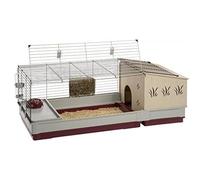 Cage pour petit animal - FERPLAST - Krolik 140 Plus - 142 x 60 x 50 cm - Rouge - Accessoires inclus