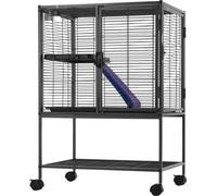 Cage pour petits animaux 2 étages - Cage pour furets avec plateau et rampe - 610x440x865mm - Accessoires pour animaux domestiques