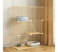 Cage pour Petits Animaux, Cage for Hamster, Cage en métal for Petits Animaux, Grande Maison intérieure Pliable(71 * 35 * 107cm)