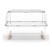 Cage pour Petits Animaux, Cages et habitats for Hamsters, Cages entièrement en Verre for Hamsters, visibilité à 360°, Cage for Petits Animaux, Conception étanche et Anti-Mastication