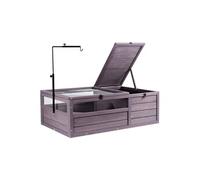 Cage Pour Petits Animaux d'Intérieur Et d'Extérieur Avec Support De Lampe Réglable