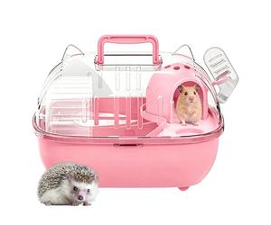 Cage Pour Petits Animaux, Habitat De Sécurité Supérieure Transparent | Villa De Luxe Épreuve D'évasion Boîte Portable Pour Le Transport D'animaux De 2,4 Livres Conçu Pour Le Transport