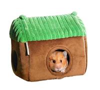 Cage pour petits animaux - Kit de nichoir | Hamac chaud en velours double face | Lit chaud pour hamster | Tunnel d'Inde en polaire chaude | Adorable forme d'animal Tube Cage Maison pour hamster,