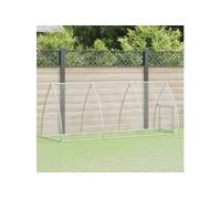 vidaXL Cage pour poules 300x105x120 cm acier galvanisé argenté