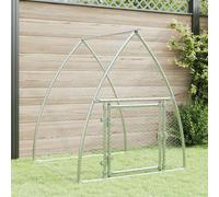 vidaXL Cage pour poules 172554 - argenté, acier galvanisé 600x105x120 cm