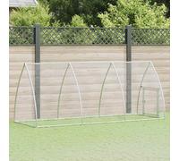 vidaXL Cage pour poules 172554 - argenté, acier galvanisé 600x105x120 cm