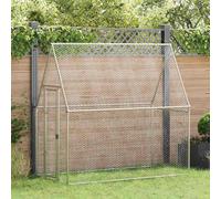 vidaXL Cage à poules acier galvanisé, spacieuse, résistante aux intempéries – 170x100x177 cm