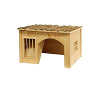 Kerbl Pet Abri pour Rongeur Nature, râtelier, 54X41X30cm