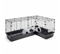 Cage pour rongeurs Nobby Pet Cubix Corner Noir 146,5/100x50x63,5 cm