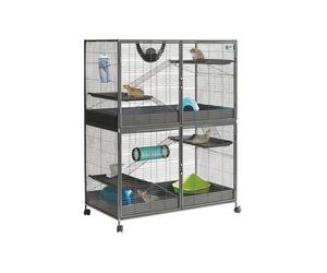 Cage pour rongeurs suite royale Nobby Pet Marron 115,5x67,5x155,5 cm