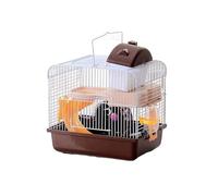 Cage pour Un Hamster Cage à Hamster Double Couche for Animaux de Compagnie, Petit château, Villa de Luxe, boîte, nid(Coffee)