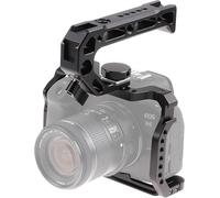 Cage R5 R6 Avec Poignée Supérieure En Alliage D'Aluminium Pour Appareils Photo Sans Miroir Canon Eos R5 R6, De Tournage Vidéo Avec Montage De 1/4 Et Trou De Localisation Arri De 3/[CLI1533]