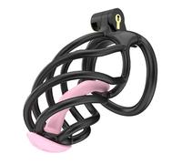 Cage respirante en résine pour homme avec cinq anneaux d'arc fixes (43 mm/46 mm/49 mm/51 mm/55 mm) (noir, C6)