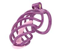 Cage respirante en résine pour homme avec cinq anneaux d'arc fixes (43 mm/46 mm/49 mm/51 mm/55 mm) (violet, B6)