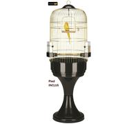 Cage ronde pour perroquet FERPLAST MAX 6 - Ø 53 cm x H 160 cm - équipée avec pied et accessoires