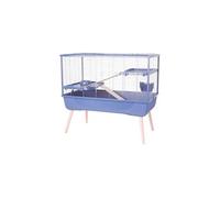 Cage rongeur surélevée - - Néolife - 2 étages pour lapin - 99 x 54 x 92 cm - Bleu