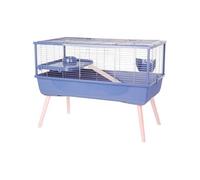 Cage rongeur surélevée - Néolife - Pour cochon d'inde - 99 x 54 x 79 cm - Bleu