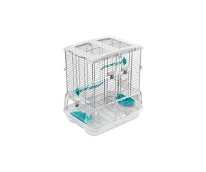 Cage S01 Blanc/turquoise