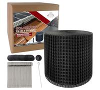 Cage solaire anti-pigeons pour installations solaires - 25 cm x 30 m - Galvanisée (19 % TVA) - Protection contre les pigeons - Système PV - Protection contre les martres - Photovoltaïque et panneaux