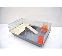 Cage Souris A Hamster à Rongeur 78x47x30cm Gris de Table avec Accessoires
