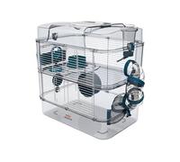 Zolux Cage Sur 2 Étages Pour Hamsters, Souris Et Gerbilles - Rody3 Duo - L 41 X P 27 X H 40,5 Cm - Bleu