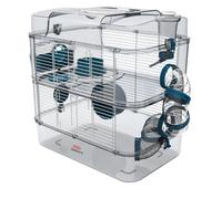 ZOLUX Cage sur 2 étages Rody3 duo pour hamsters, souris et gerbilles - L 41 x p 27 x h 40,5 cm - Bleu