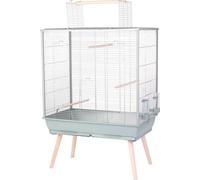 Cage surélevée pour oiseau - Zolux - Néolife - Pour perruche, calopsitte, canari - 81 x 48 x 130 cm - Vert