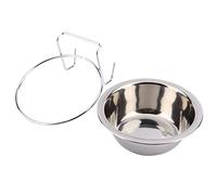 Cage Suspendue en Acier Inoxydable pour Animaux de Compagnie, Bol de Nourriture et d'eau pour Oiseau, Chat, Chien, sûr, Durable, Facile à Nettoyer, réglable, Support de Fil