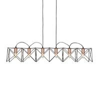 Cage suspension cuivre noir salon plafonnier noir cuivre