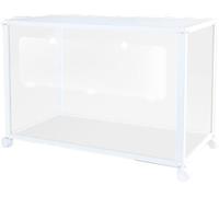 Cage transparente en acrylique pour hamster, grande villa d'élevage de cochon d'Inde, habitat pour petits animaux pour gerbille naine syrienne, vue de tous les côtés