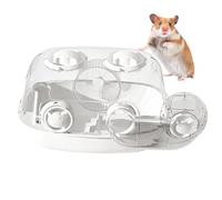 Cage transparente pour animaux avec tunnel - Un boîtier pour petits animaux - Convient pour hamsters, gerbilles, hamsters nains, hérissons, chinchillas, furets