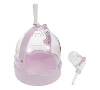 Cage Transport Portable de Hamster et Cochons d'Inde Voyages | Design Compact, Environnement Confortable, Plastique Pourpre, Sorties Pique-niques, Aventures Extérieures, Usage Pratique