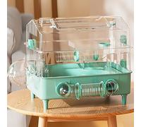Cage tunnel double couche pour hamster nain spécial hamster doré cage tunnel transparente (vert)