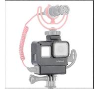 Cage Ulanzi V2 pour caméra GoPro 7/6/5, avec griffe porte-accessoires pour microphone et éclairage. Idéale pour les vlogs et les actions.