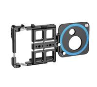 Cage vidéo pour Smartphone avec Structure de Bras de Serrage | Plusieurs emplacements de d ' accessoires, cadre en métal, intégré pour la diffusion en direct et le tournage