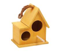 Cage Volière pour Oiseaux Cages À Oiseaux en Bois, Cage À Oiseaux Durable, Portable, Vintage, Porte-Oiseau, Extérieur, Maison, Intérieur Cage pour Oiseaux(Yellow)