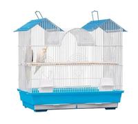 Cage Volière pour Oiseaux Cages À Oiseaux en Fer Forgé, Cage À Oiseaux Portable Suspendue, Porte-Oiseaux, Grande Cage De Vol pour Oiseaux avec Support Roulant Cage pour Oiseaux